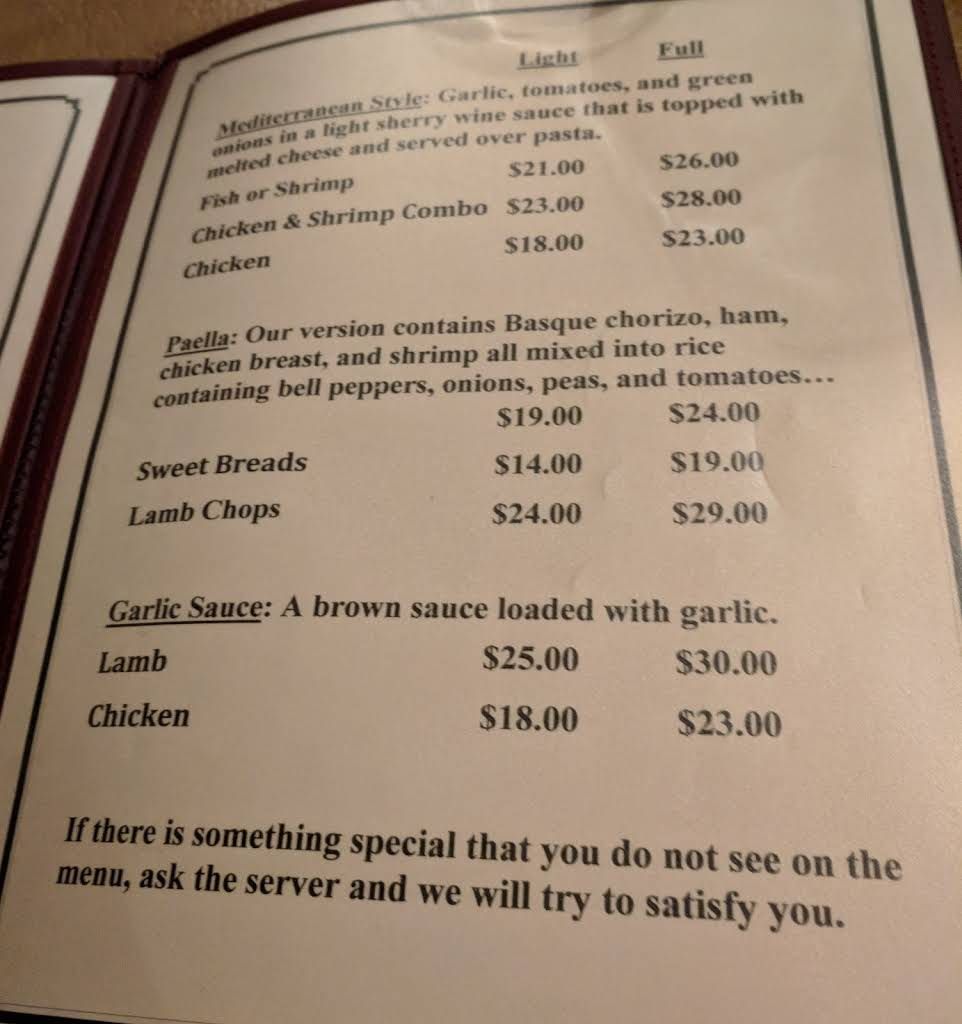 Heyday Inn Menu 4